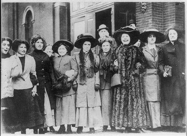 Group of striking women